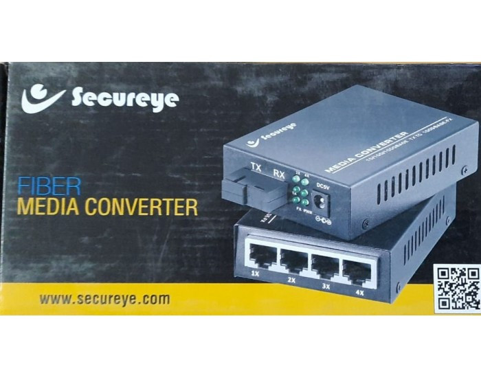 SECUREYE MEDIA CONVERTOR S-SMSF-GE 10|100|1000 (PAIR)
